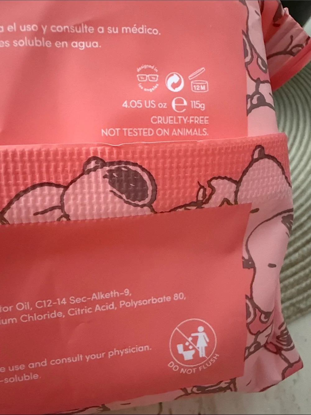 Peanuts x Celavi Berry Glow Cleansing Wipes — 2 Pack Strawberry x Vitamin C